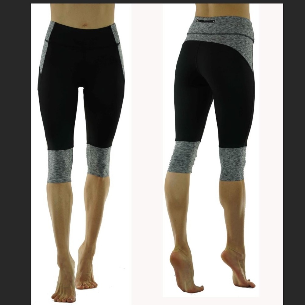 Capri length with zippered key pocked